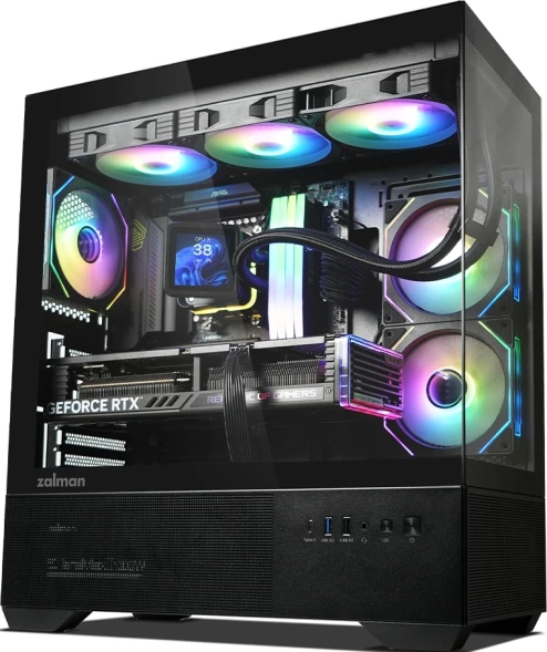 Корпус Zalman Chronix V2 черный без БП ATX 6x120mm 2x140mm 1xUSB2.0 1xUSB3.0 audio bott PSU