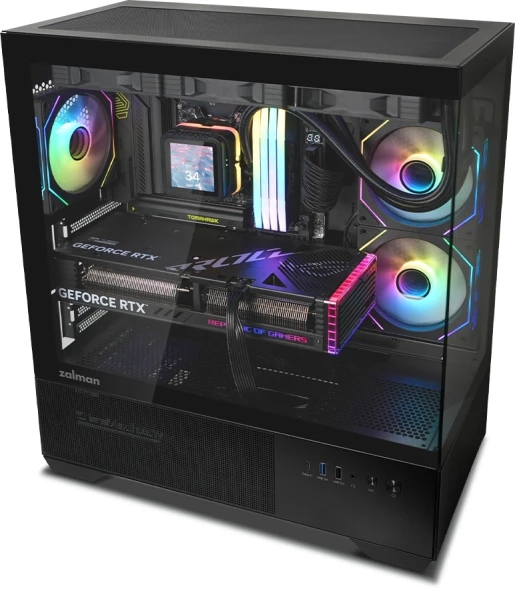 Корпус Zalman Chronix V2 черный без БП ATX 6x120mm 2x140mm 1xUSB2.0 1xUSB3.0 audio bott PSU