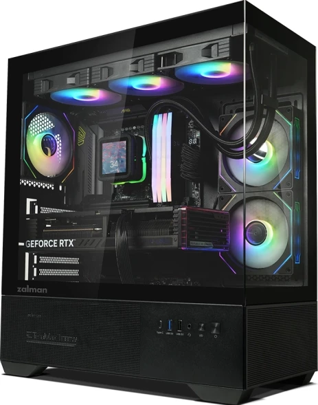 Корпус Zalman Chronix V2 черный без БП ATX 6x120mm 2x140mm 1xUSB2.0 1xUSB3.0 audio bott PSU