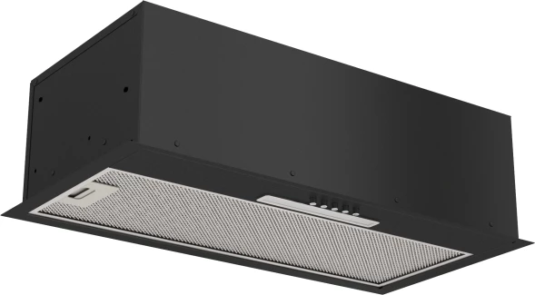 Вытяжка встраиваемая Elikor Cube Basic 60П-630-К3Д черный управление: кнопочное (1 мотор)