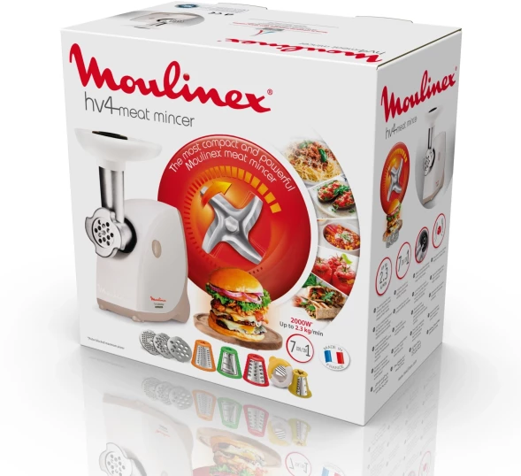 Мясорубка Moulinex ME476132 2000Вт белый/бежевый