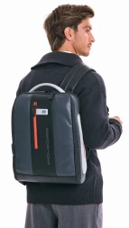 Рюкзак мужской Piquadro Urban CA4818UB00/GRN серый/черный натур.кожа