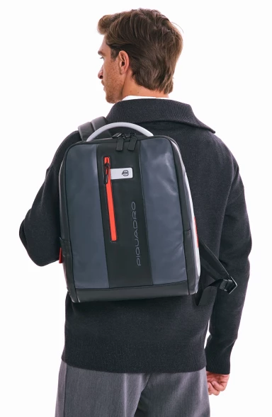 Рюкзак мужской Piquadro Urban CA4818UB00/GRN серый/черный натур.кожа
