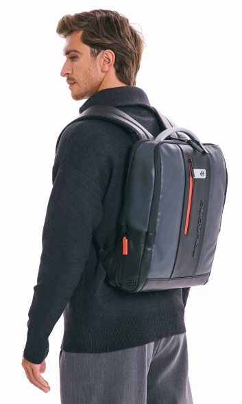 Рюкзак мужской Piquadro Urban CA4818UB00/GRN серый/черный натур.кожа