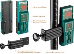 Нивелир лазерн. Kraftool 34640-4 цв.луч. красный 3луч.