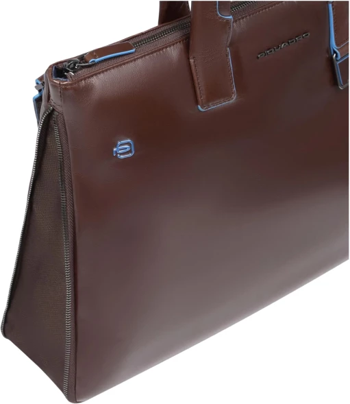 Деловая сумка Piquadro Blue Square CA4021B2/MO с отделением для ноутбука 15.6&amp;quot; коричневая натур.кожа