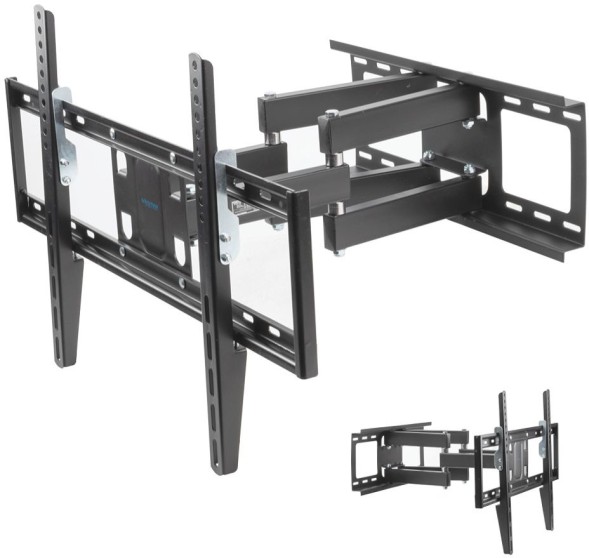 Кронштейн для телевизора Kromax OPTIMA-409 черный 32&amp;quot;-65&amp;quot; макс.45кг настенный поворотно-выдвижной и наклонный