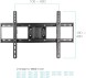Кронштейн для телевизора Kromax OPTIMA-409 черный 32&amp;quot;-65&amp;quot; макс.45кг настенный поворотно-выдвижной и наклонный