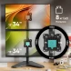 Кронштейн для мониторов Onkron D208FS черный 13&amp;quot;-32&amp;quot; макс.16кг настольный поворот и наклон