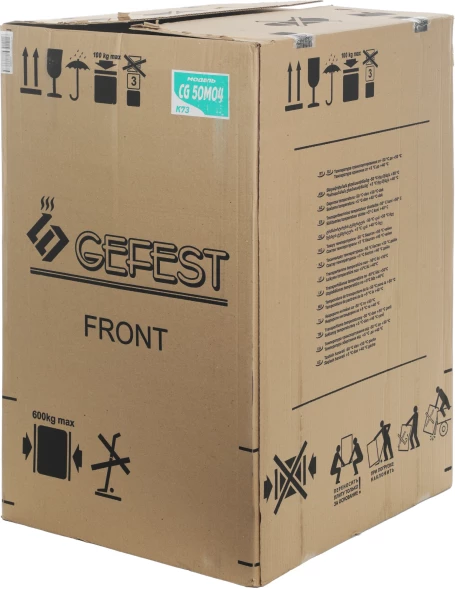 Плита Газовая Gefest CG 50M04 K73 белый (металлическая крышка) реш.чугун