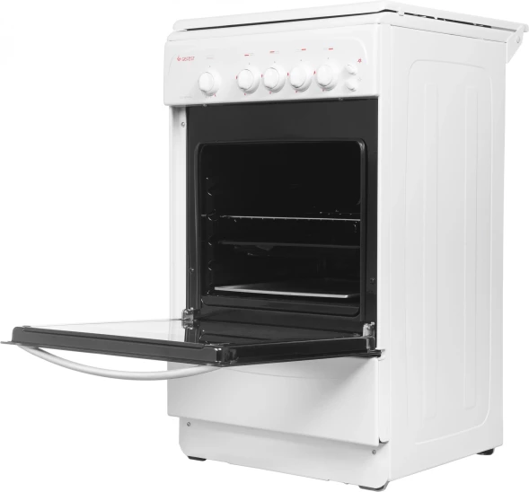 Плита Газовая Gefest CG 50M04 K73 белый (металлическая крышка) реш.чугун