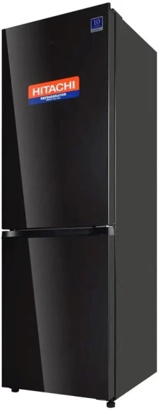 Холодильник Hitachi R-B410PUC6 BBK 2-хкамерн. черный глянц. инвертер