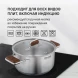 Кастрюля Rondell Fjord RDS-1792 5.2л. d=24см (с крышкой) стальной