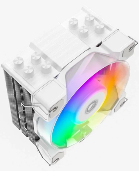 Устройство охлаждения(кулер) ID-Cooling SE-214-XT DF ARGB Soc-AM5/AM4/1200/1700/1851 белый 4-pin 31.5dB Al+Cu 180W 560gr Ret (SE-214-XT DF WHITE)