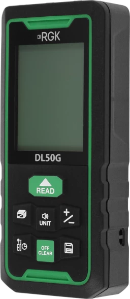 Лазерный дальномер RGK DL50G 2кл.лаз. 535нм цв.луч. зеленый (778176)