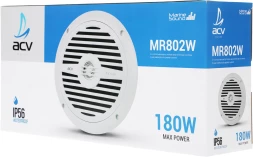 Колонки автомобильные ACV Marine MR802 80Вт 90дБ 4Ом 20см (8дюйм) (ком.:2кол.) коаксиальные двухполосные