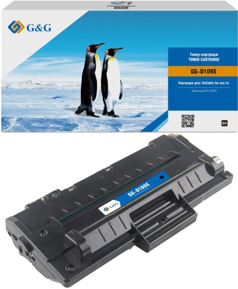 Картридж лазерный G&amp;amp;G GG-D109S черный (2000стр.) для Samsung SCX-4300