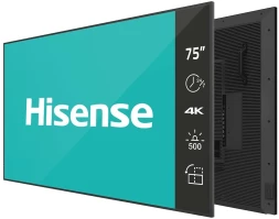 Панель Hisense 75&amp;quot; 75DM66D черный D-LED DID LED 8ms 16:9 HDMI M/M матовая 1200:1 500cd 178гр/178гр 3840x2160 DP 4K USB 29кг