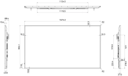 Панель Hisense 75&amp;quot; 75DM66D черный D-LED DID LED 8ms 16:9 HDMI M/M матовая 1200:1 500cd 178гр/178гр 3840x2160 DP 4K USB 29кг