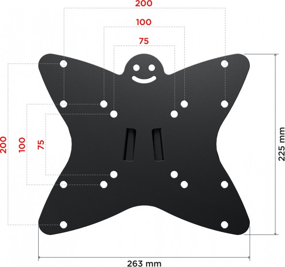 Кронштейн для телевизора Holder LCDS-5036 металлик 19&amp;quot;-37&amp;quot; макс.30кг настенный поворот и наклон