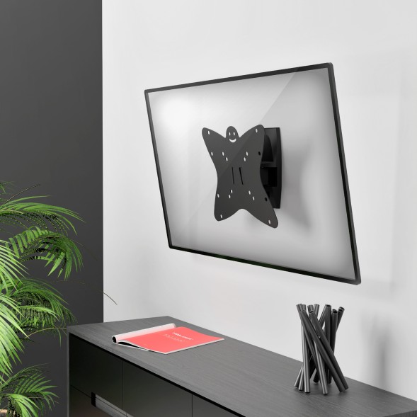 Кронштейн для телевизора Holder LCDS-5036 металлик 19&amp;quot;-37&amp;quot; макс.30кг настенный поворот и наклон