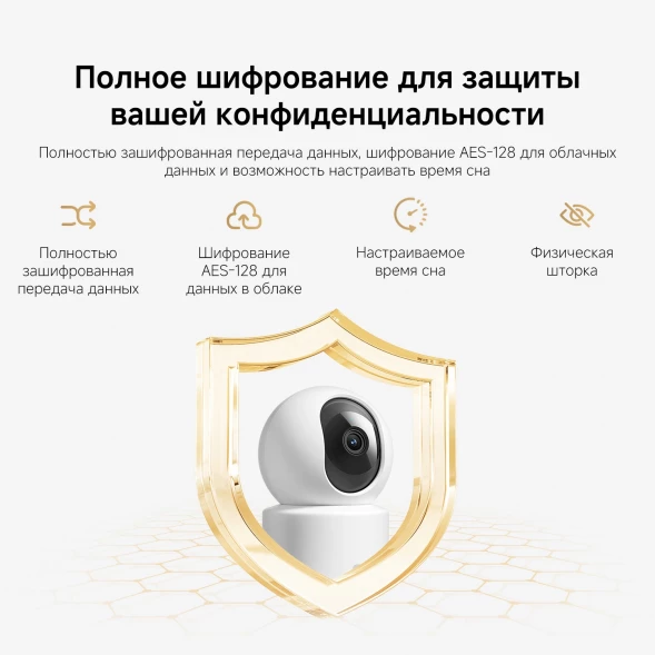 Камера видеонаблюдения IP Xiaomi C201 Wi-Fi 3.3-3.3мм цв. корп.:белый (BHR08NBGL)