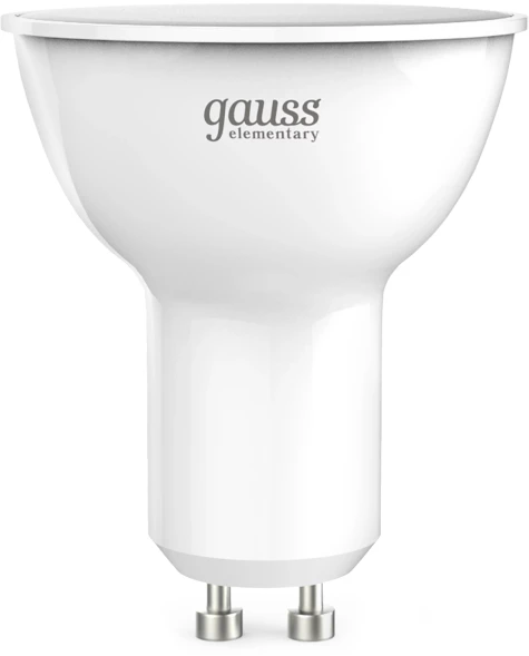 Лампа светодиодная Gauss Elementary 13621 11Вт цок.:GU10 софит 220B св.свеч.бел.нейт. MR16 (упак.:10шт)