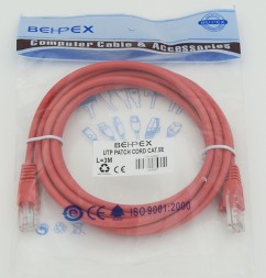 Патч-корд cat5E molded 3м красный RJ-45 (m)-RJ-45 (m)