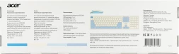 Клавиатура + мышь Acer OCC205 клав:белый/голубой мышь:белый/голубой USB беспроводная slim Multimedia (ZL.ACCEE.00C)