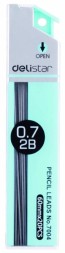 Грифель Deli E7004 0.7мм 2B туба