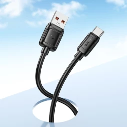 Кабель Hoco X115 51974 USB A (m)-USB-C 1.2м черный