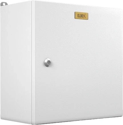 Шкаф электротехнический Elbox EMW-500.500.250-1-IP66 потол.пан. пан.основ. монтаж.пан. одноствор. настенный 500мм 500мм 250мм 235мм IP66 IK10 несъемн.бок.пан. 100кг серый металл уличный всепогодный