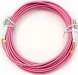 Патч-корд Cabeus FOP-50-OM4-LC-LC-5M 2x50/125 OM4 LC дуплекс-LC дуплекс 5м LSZH розовый