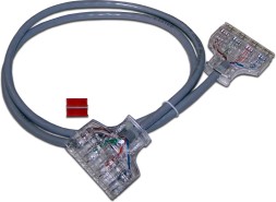 Патч-корд Lanmaster LAN-P4-P4-2.0/6 110-110 кат.6 2м серый ПВХ