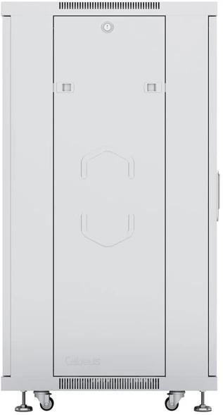 Шкаф коммутационный Cabeus (SH-05C-18U60/60) напольный 18U 600x600мм пер.дв.стекл металл 800кг серый 500мм 50.2кг 220град. 988мм IP20 сталь