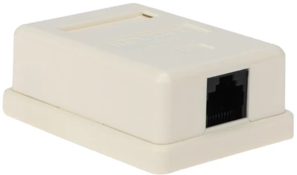 Розетка Rexant 03-0121 комп. RJ45 1 кат.5E UTP бел.