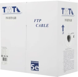 Кабель информационный Lanmaster TWT-5EFTP-LSZH кат.5E FTP 4 пары 24AWG LSZH внутренний 305м белый
