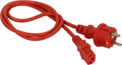 Шнур питания Lanmaster LAN-PP13/SH-0.5-RD C13-Schuko проводник.:3x0.75мм2 0.5м 220В 10А красный