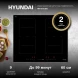 Индукционная варочная поверхность Hyundai HHI 6772 BG черный