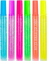 Клей-гель Deli EA71301 12мл блистер с блестками (упак.:6шт) Explora