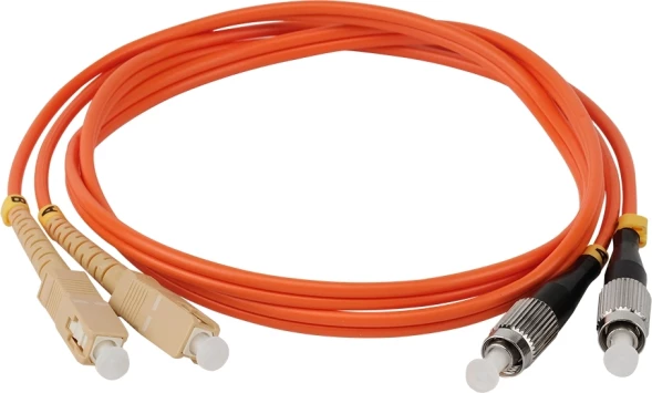 Патч-корд Lanmaster TWT-2FC-2SC/OM2-3.0 2x50/125 OM2 FC дуплекс-SC дуплекс 2м ПВХ оранжевый