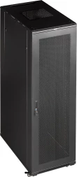 Шкаф серверный Lanmaster (TWT-CBB-47U-6X6-G1) напольный 47U 600x600мм пер.дв.стекл металл 2 бок.пан. 800кг черный 526мм 95кг 2277мм IP20 металл