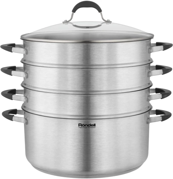 Кастрюля-пароварка Rondell RDS-1815 30.4л. d=32см (с крышкой) стальной