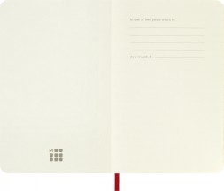 Блокнот Moleskine CLASSIC SOFT QP611F2 Pocket 90x140мм 192стр. линейка мягкая обложка красный