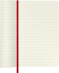 Блокнот Moleskine CLASSIC SOFT QP611F2 Pocket 90x140мм 192стр. линейка мягкая обложка красный