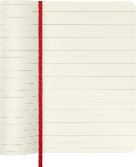 Блокнот Moleskine CLASSIC SOFT QP611F2 Pocket 90x140мм 192стр. линейка мягкая обложка красный