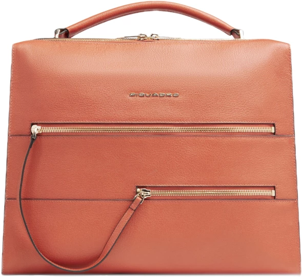 Деловая сумка Piquadro Patricia CA6774W140/AR с отделением для ноутбука 14&amp;quot; коралловая натур.кожа