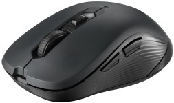 Мышь Оклик 610MWC черный оптическая (1600dpi) беспроводная USB/USB-C для ноутбука (6but)