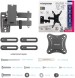 Кронштейн для телевизора Kromax CORBEL-5 черный 15&amp;quot;-42&amp;quot; макс.25кг настенный поворот и наклон