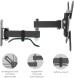 Кронштейн для телевизора Kromax CORBEL-5 черный 15&amp;quot;-42&amp;quot; макс.25кг настенный поворот и наклон